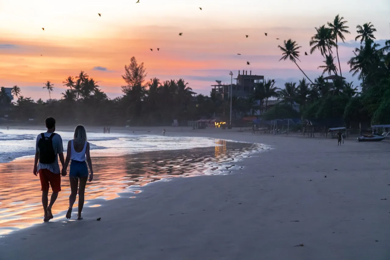 Sri Lanka honeymoon beach sunset south coast